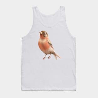 Cute Finch Drawing Tank Top